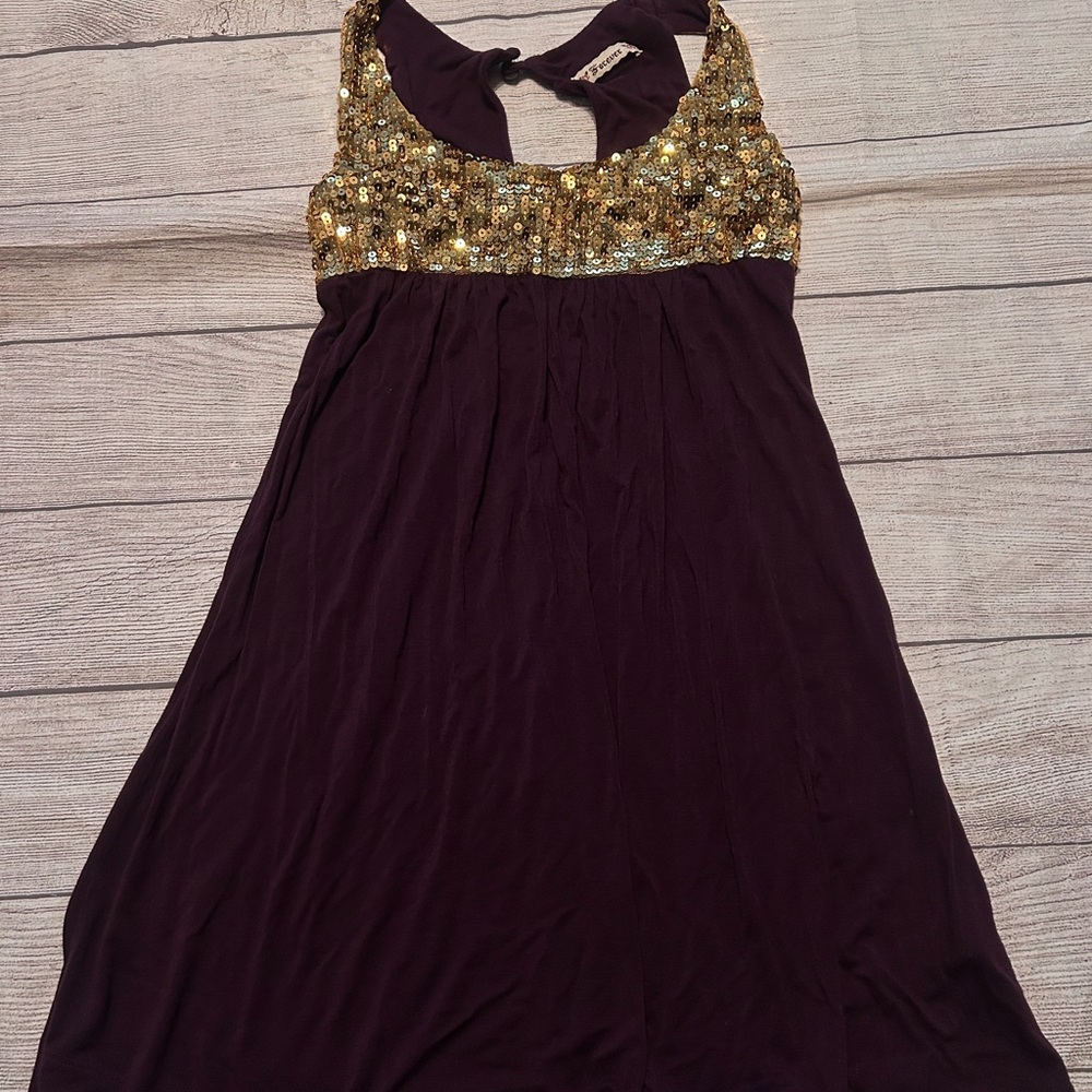 Gold and Purple women’s top